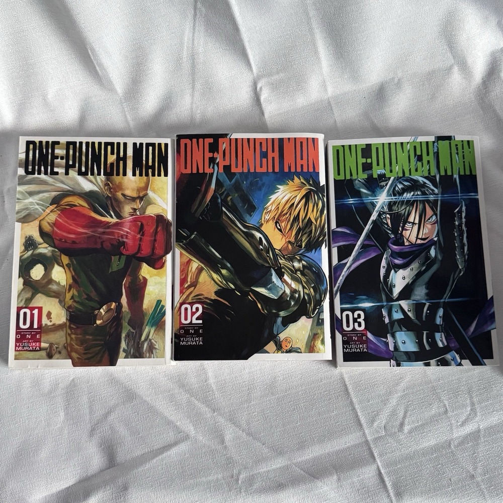 VIZ Media One Punch Man Manga Vol 1-3 Set OS Softcover Shonen Jump Anime Book